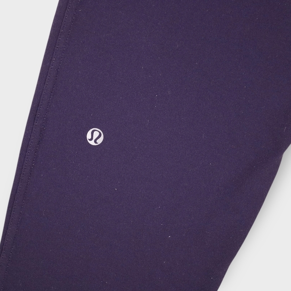 Rare Lululemon Exquisite Trouser CropShine Dot Black Grape W6E22S Wm Sz 8 2014 - Picture 7 of 11
